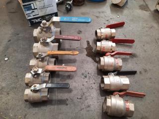 10 x Assorted Ball Valves.