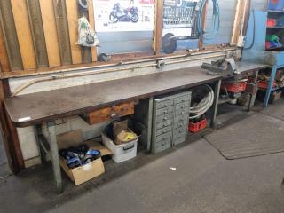 Large Workbench with Vice