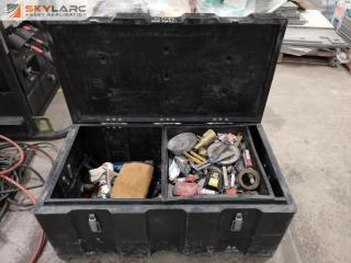 Large Worksite Tool Case w/ Assorted Tools, Hardware & More