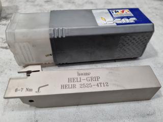 Iscar Indexable Lathe Grooving Tool HELIR 2525-4T12