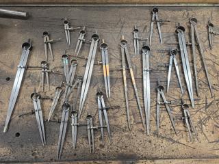Large Lot of Compasses 