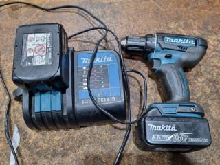 Makita 18V LXT Drill Driver w/ Charger & 2x Batteries