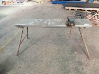 Folding Workbench with Vice