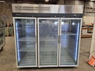 Turbo Air 3-Door Commercial Top Mount Display Fridge