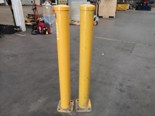 Pair of Heavy Duty Industrial Safety Bollards