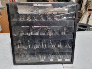 Evacut Drill Bit Display Case w/ Assorted Drills