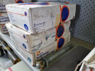 30x Rawplug Galvanised Anchor Bolts, M24x260mm