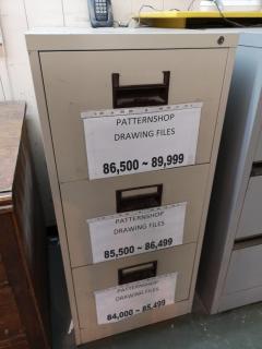 3-Drawer Steel Office File Cabinet