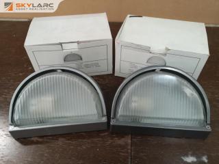 2x Quality Outdoor Wall Light Fixtures, New