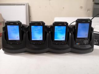 4x Symbol MC50 Mobile Handheld Computers w/ Charging Cradle