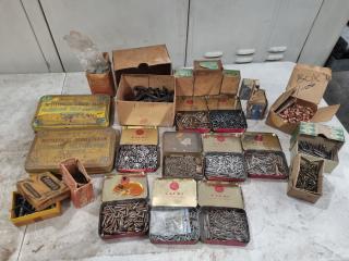 Vintage or Antique Fastening Hardware, Nuts, Bolts, Screws & More
