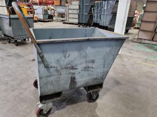 Heavy Duty Steel Scrap Material Bin Trolley