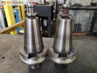 2x CAT50 Morse Taper Socket Adapters by Valenite