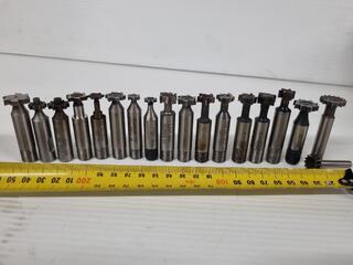 18x Assorted Milling Woodruf Keyseat Cutters