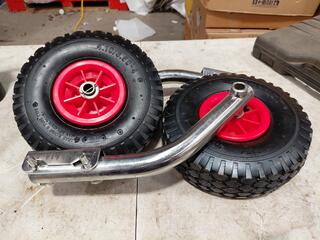 4.10/3.50-4 Pneumatic Wheels with Brackets