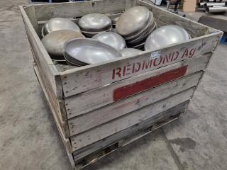 Crate of Pressure Tank End Caps