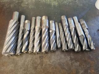 Large Lot of Milling Machine Endmills 