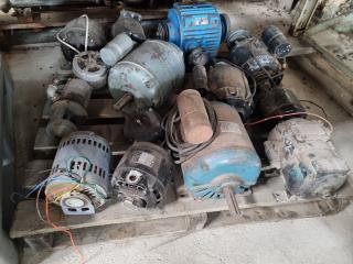 12x Assorted Vintage Electric Motors