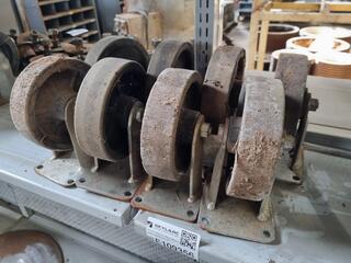 8x 150mm Diameter Trolley Wheels