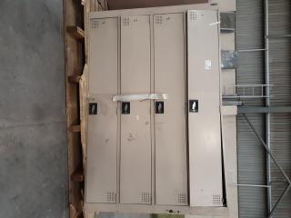 2x Europlan 4 Door Locker Units