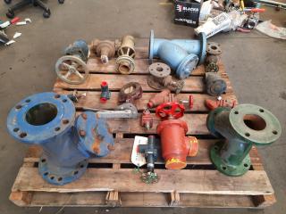 Assortment of Large Pipes and Valves