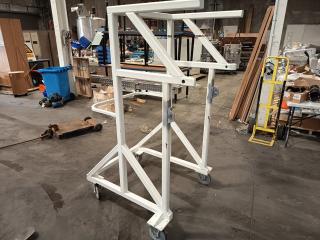 Large Steel Frame with Rubber Caster Wheels