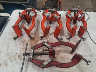 4 x E-Z 8" Pipe Clamps