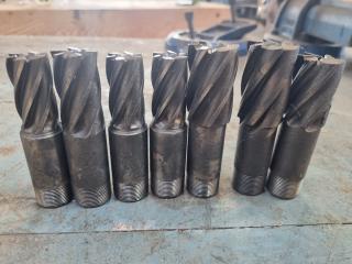 7x Flute End Mills w/ 25mm dia Shanks