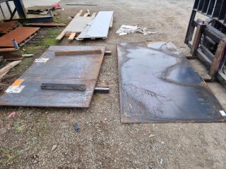 2 x Sheets Plate Steel 