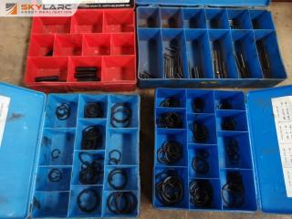 4x Partial Cases of Circlips & Roll Pins