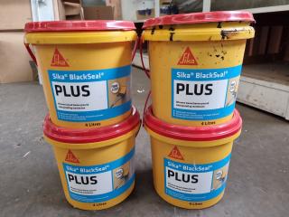 Sika BlackSeal Plus, 2x Full & 2x Partial 4L Buckets