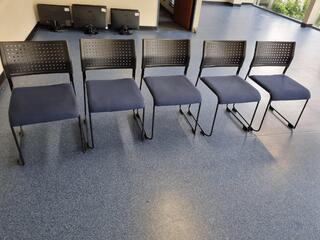 5x Office Stacking Chairs
