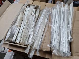 Assorted Cabinet Drawer Gallery Rails, Bulk Lot