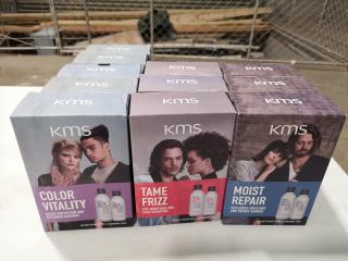 11x Sets of KMS Hair Shampoos & Conditioners,