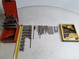 Assorted Drill Bit Sets and Holders