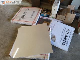 Assorted Lot of Porcelain & Ceramic Tiles, Variety of Sizes