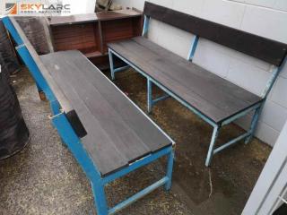 2x Outdoor Bench Seats