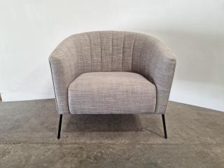 Grey Padded Lounge Chair