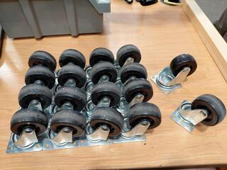18 x Castor wheels 