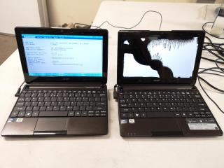 2x Acer Aspire One D270 Netbook Computers, Both w/ Faults