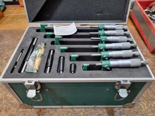 Insize Outside Micrometer Set, 0-150mm Range