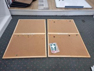 4 x Office Cork Boards