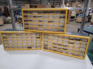 3 CraftRight Plastic Storage Box with 40 Drawers