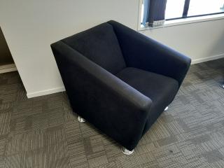 Black Office Reception/Waiting Room Chair