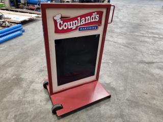 Heavy Steel Mobile Sidewalk Retail Sign Frame