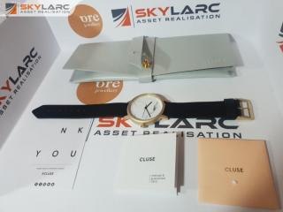 Cluse La Roche White Marble/Black Watch