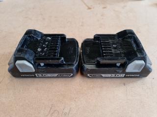 2 Hitachi 18 Volt 3.0Ah Li-ion batteries 