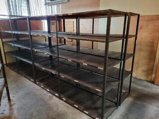 4x Heavy Duty Workshop Shelving Units