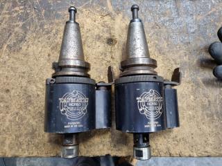 2x Vintage Tapmatic NCR50 Taping Head with BT40 Tool Holder