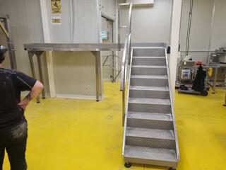 Stainless Steel Industrial Platform w/ Stairs
